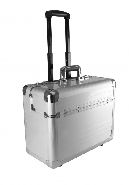 Trolley-Koffer/Aktenkoffer aus Aluminium
