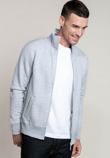 Herren Fleece-Sweater mit Zip | Kariban